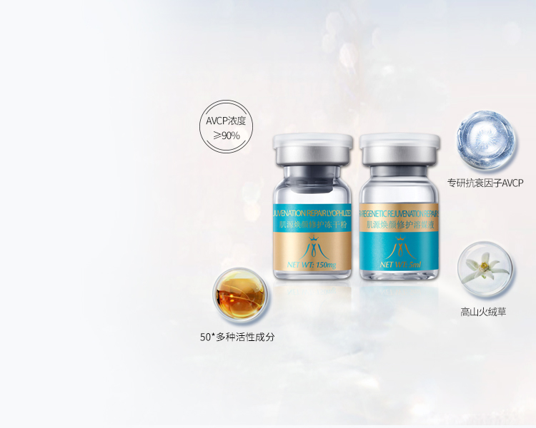Sérum lyophilisé pour la réparation de la peau